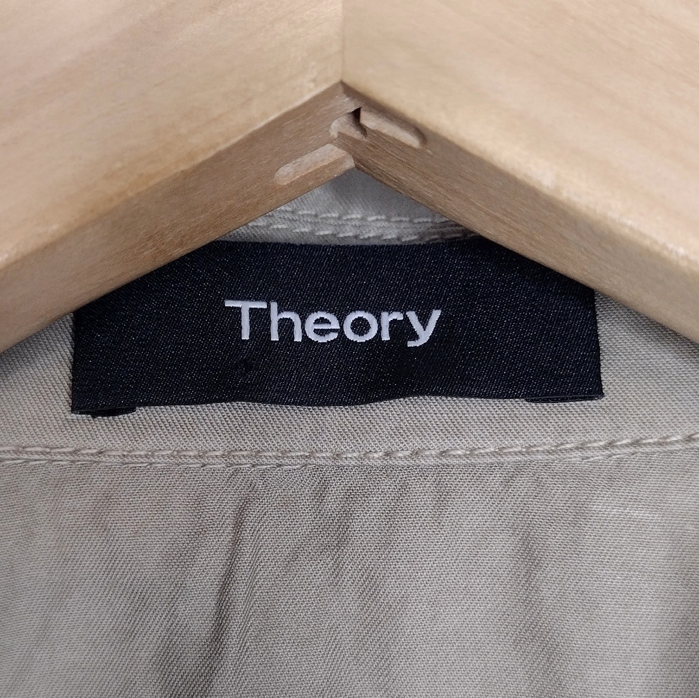 Theory Khaki Button-Down Jacket - Picture 13 of 15